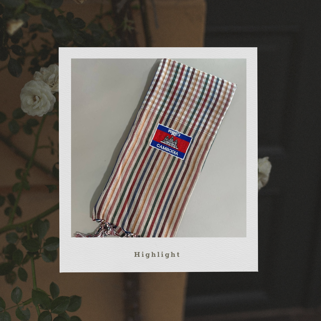Khmer Krama (flag - Scarf)
