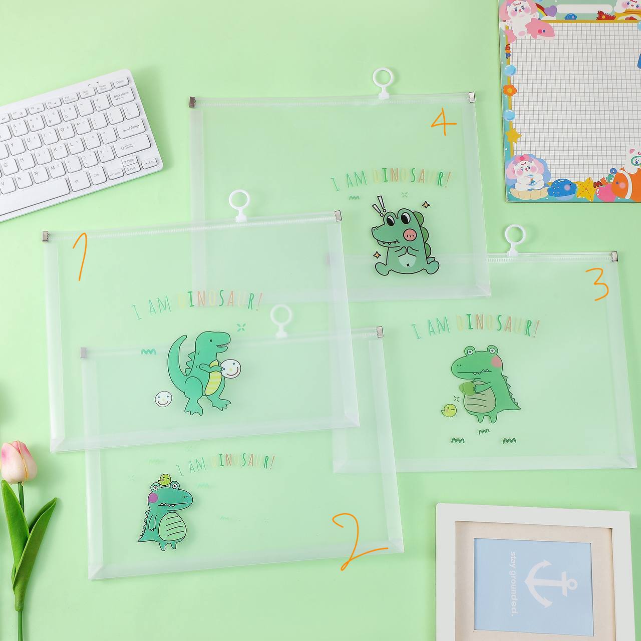 File Folder - Dinosaurs Transparent File Folder