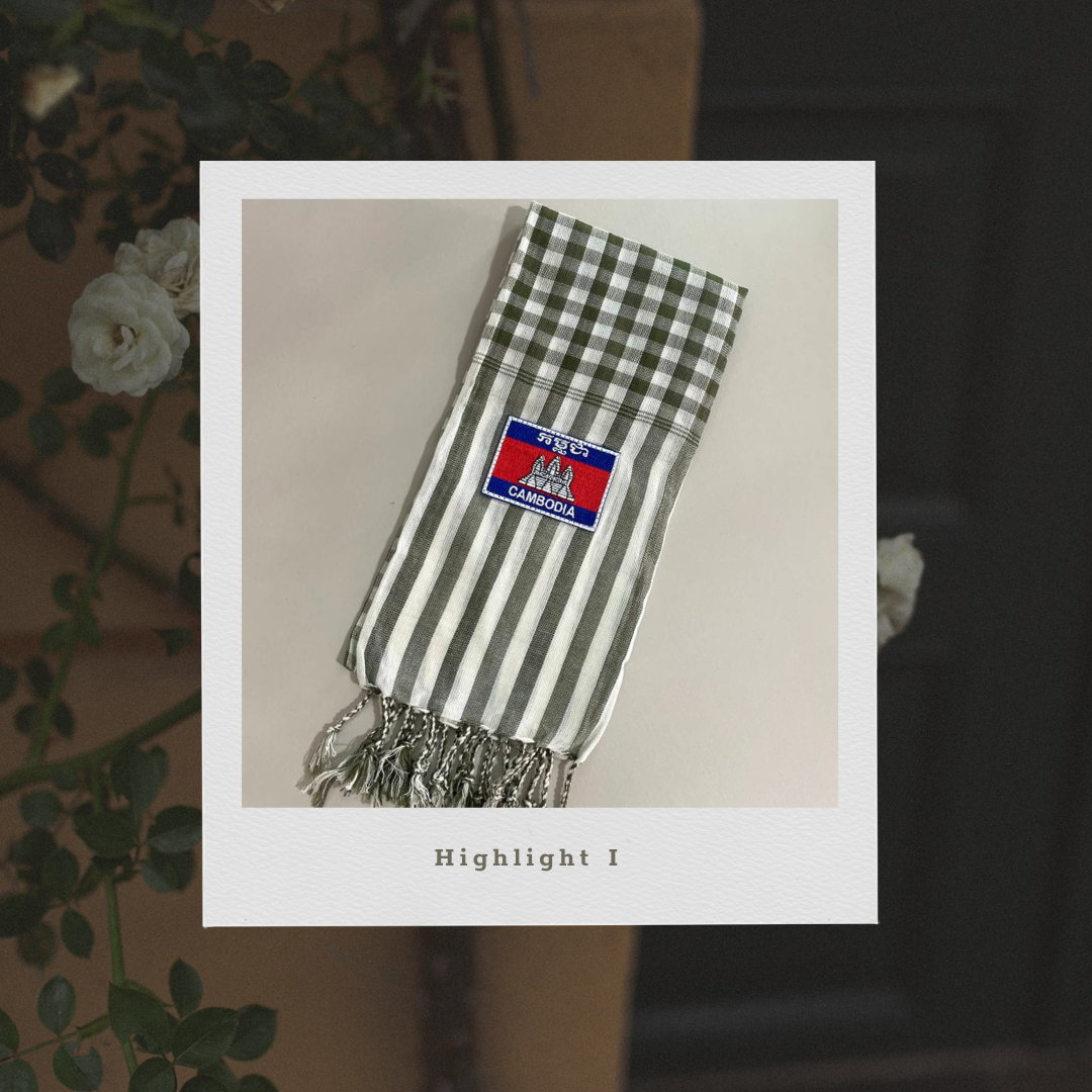 Khmer Krama (flag - Scarf)