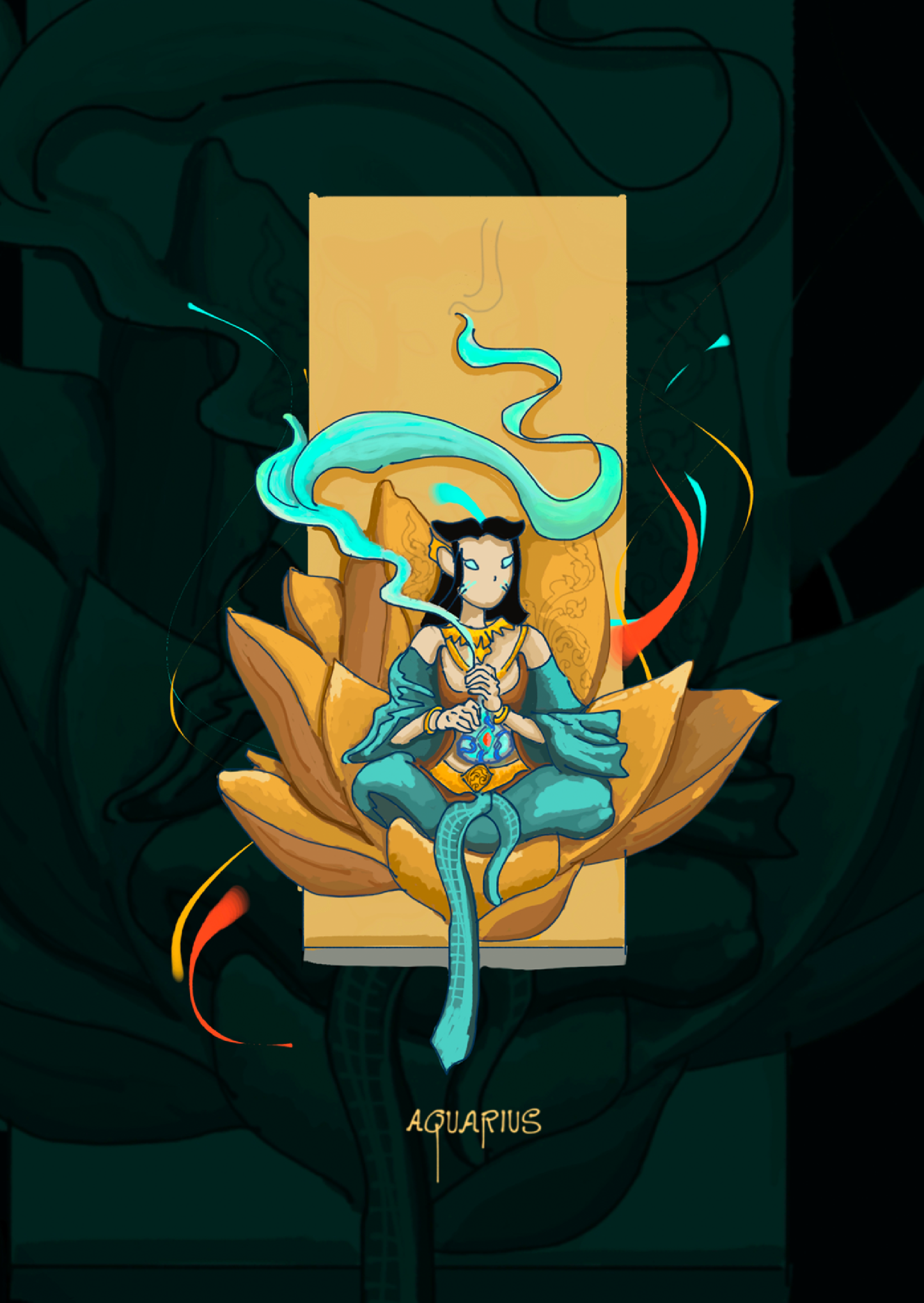Khmer Bookmark - Zodiac