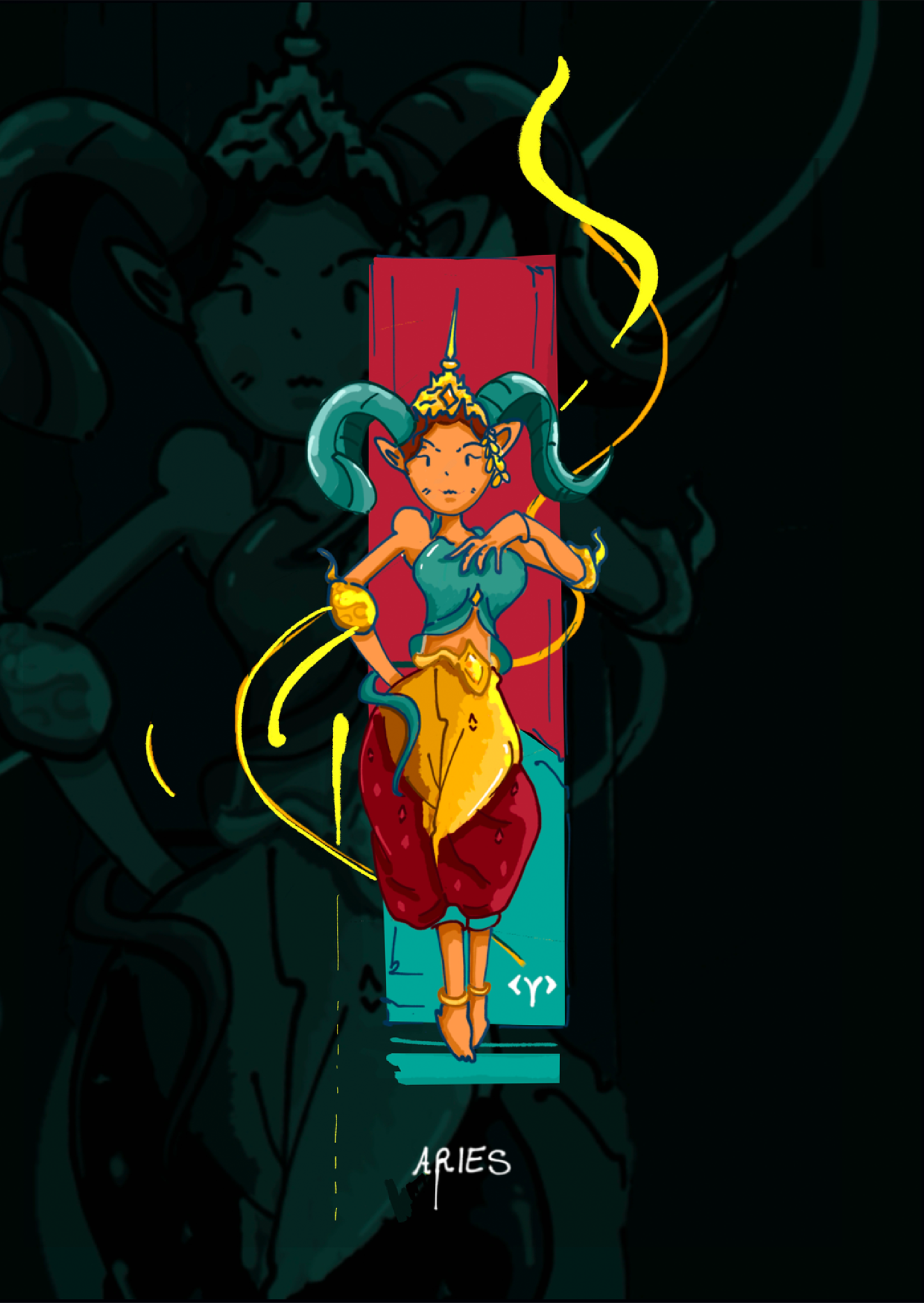 Khmer Bookmark - Zodiac
