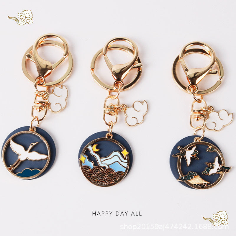 Keychain - Mountain With fish