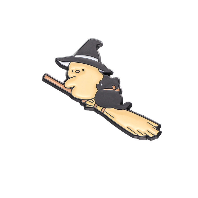 Animal - Cat Riding on Broomstick