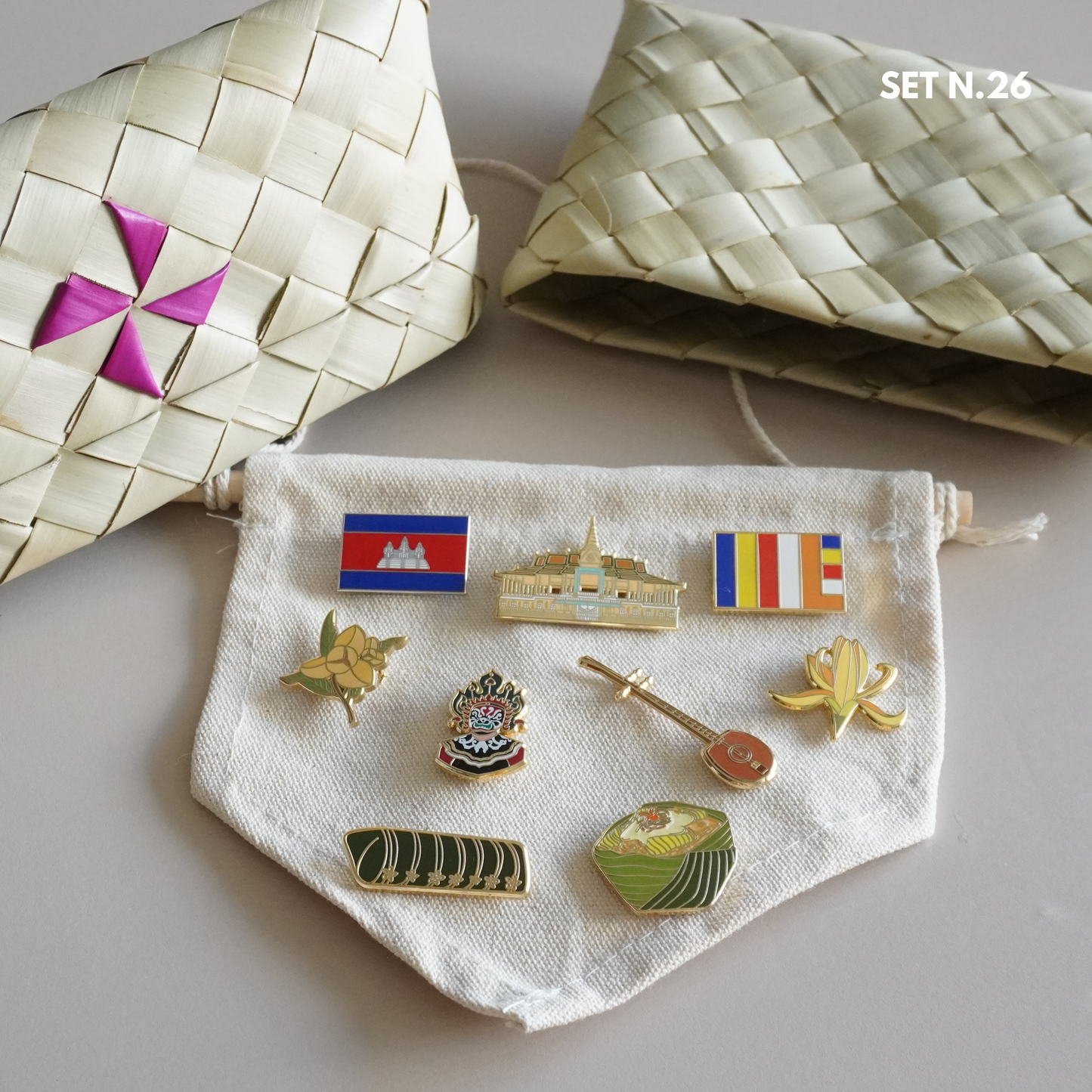 Khmer - Set N.26 (Hanging Badge)