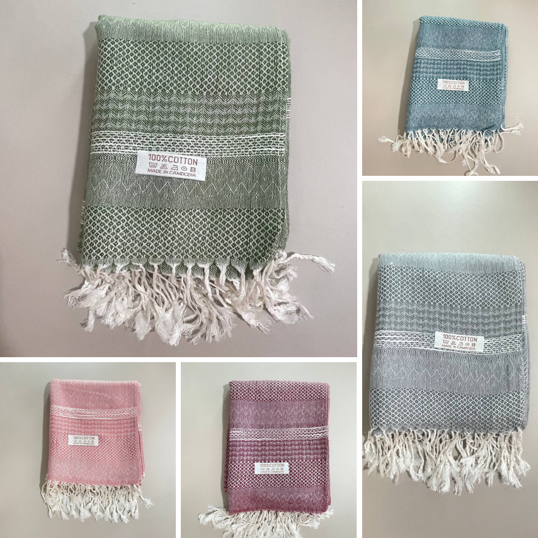 Khmer Krama (Scarf) - ក្រម៉ាខ្មែរ 6 (Cotton)