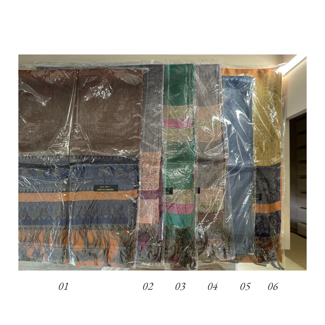 Khmer Krama (Scarf) - ក្រម៉ាខ្មែរ7 (Silk)