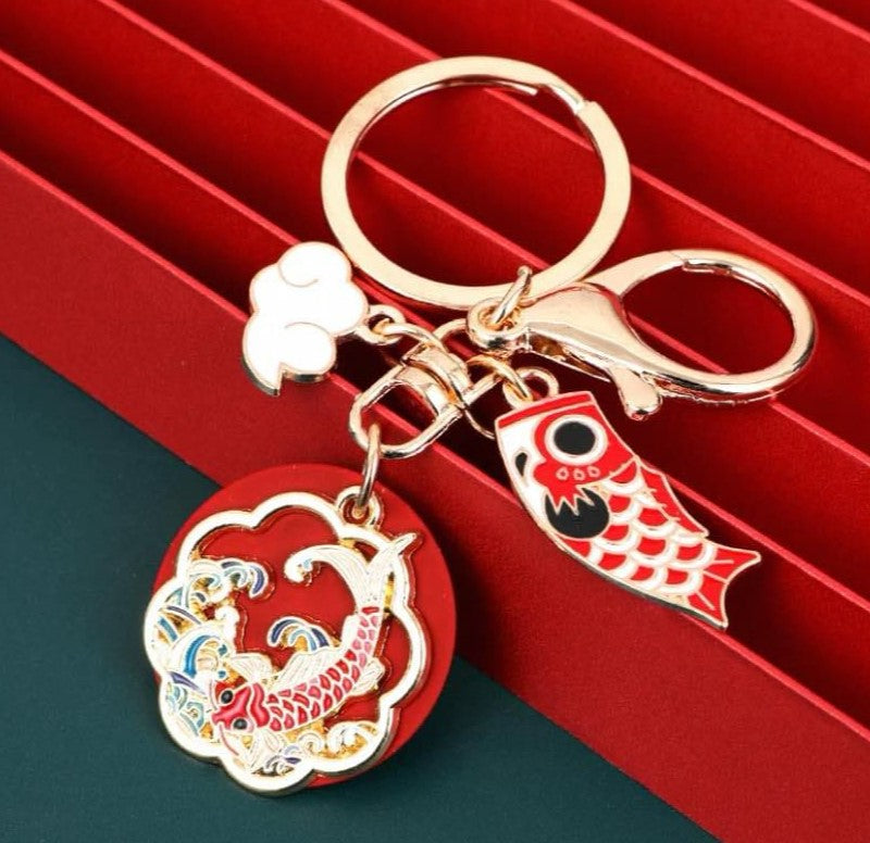 Keychain - Mountain With fish