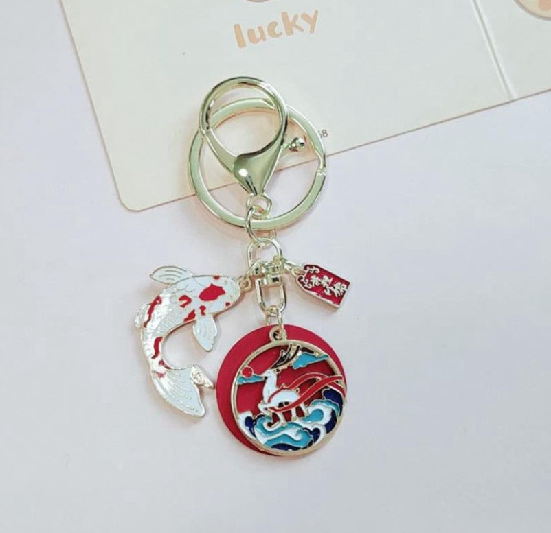 Keychain - Mountain With fish