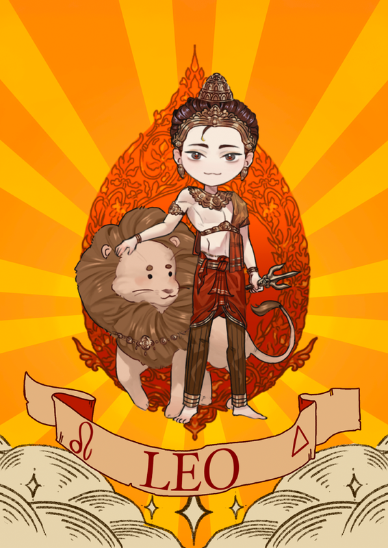 Khmer Bookmark - Zodiac
