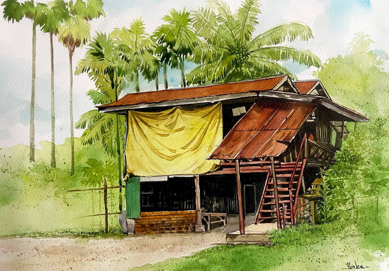 Khmer - Postcard painting version