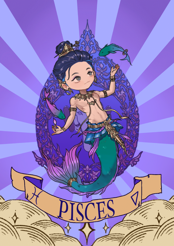 Khmer Bookmark - Zodiac