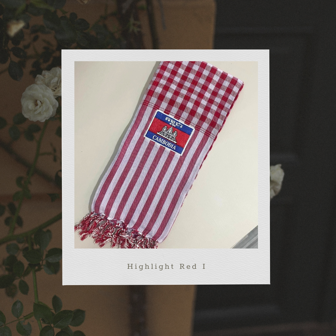 Khmer Krama (flag - Scarf)