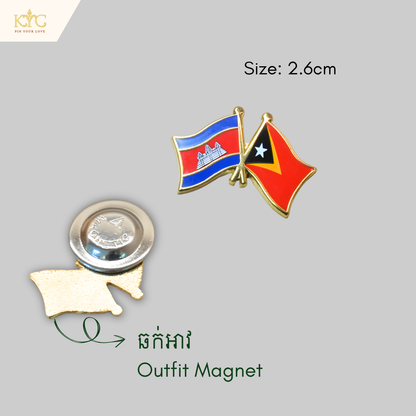 Logo - Cambodia x Timor-Leste (Friendship flag)