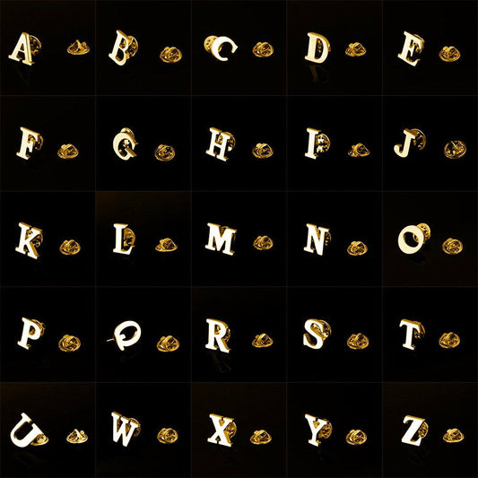 Classic Pin - Letters Gold (កន្លាស់អក្សរមាស)