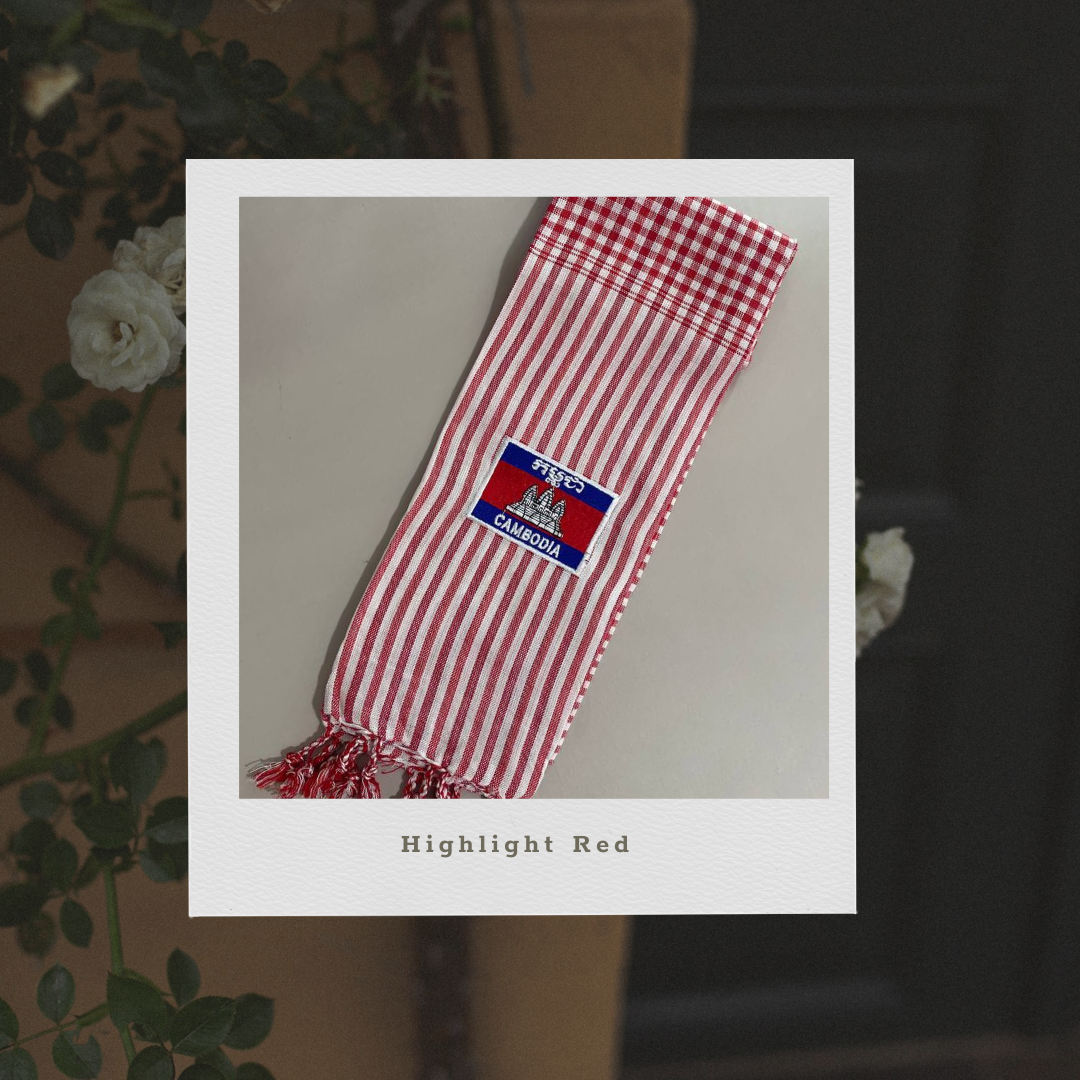 Khmer Krama (flag - Scarf)