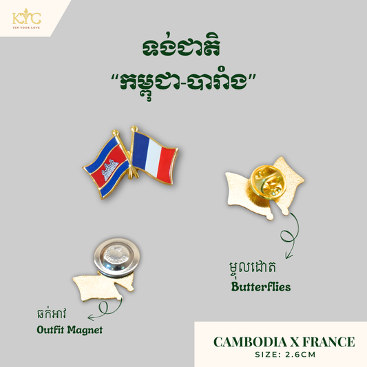 Logo - Cambodia x France  (Friendship flag)