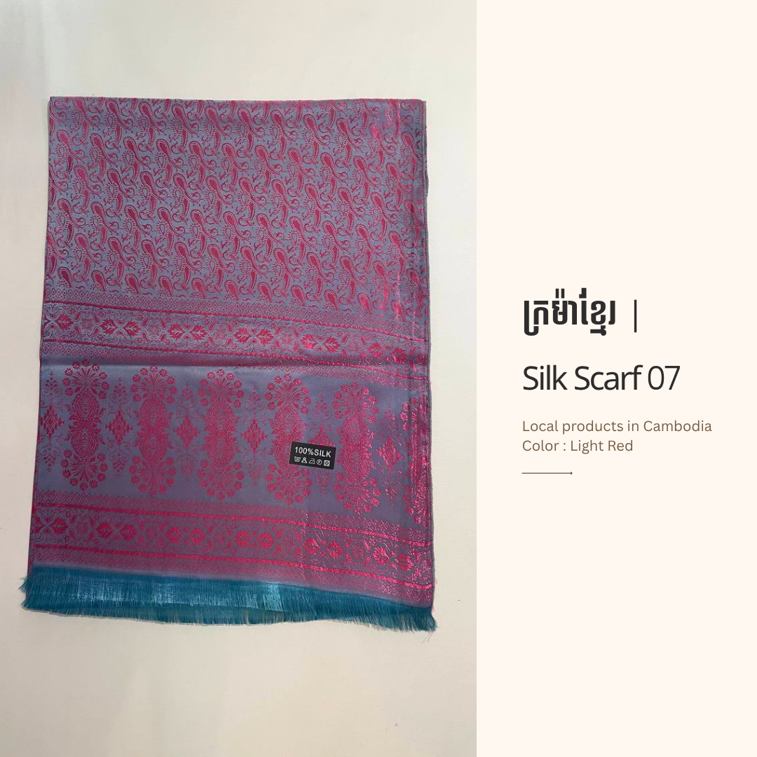 Khmer Krama (Scarf) - ក្រម៉ាខ្មែរ7 (Silk)