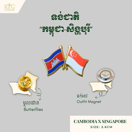 Logo - Cambodia x Singapore (Friendship flag)
