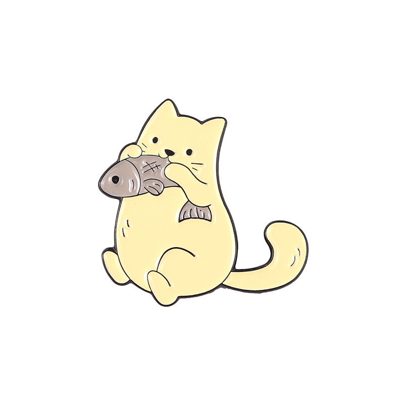 Animal - Cat with food