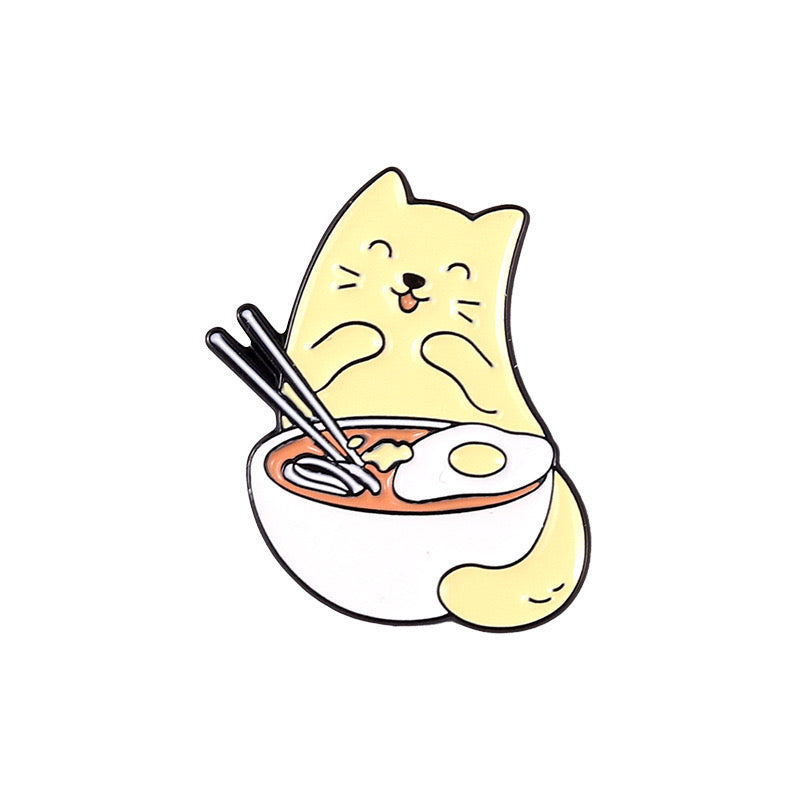 Animal - Cat with food