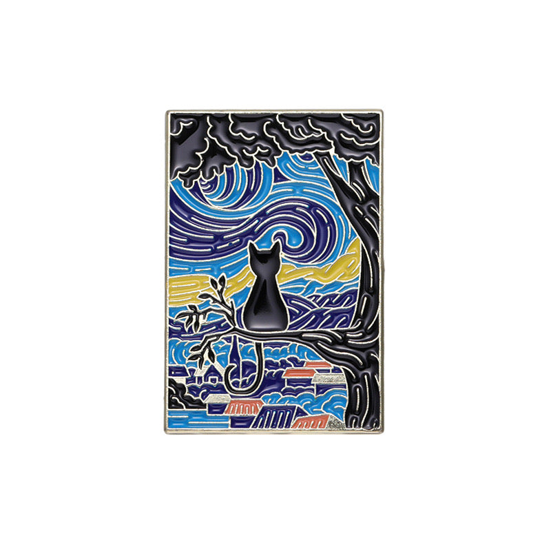 Art - Cat starry night