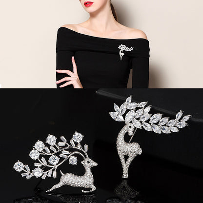 Classic Pin - Women Deer Brooch (កន្លាស់នារី)