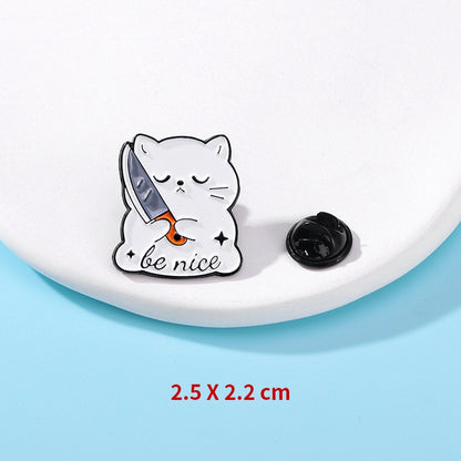 Animal - Cat With  Knife