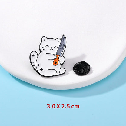 Animal - Cat With  Knife
