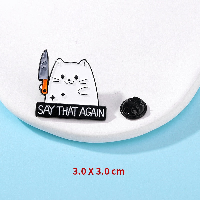 Animal - Cat With  Knife