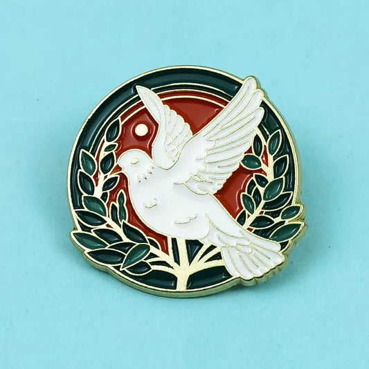 Animal - Bird with leaf (Peace) II