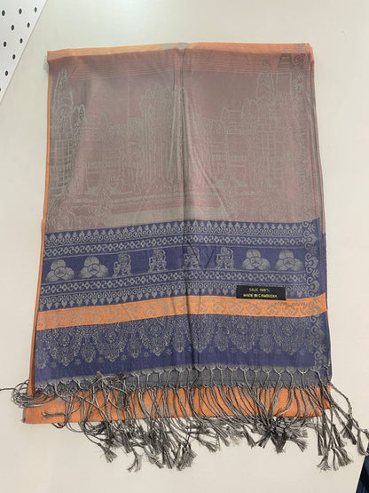 Khmer Krama (Scarf) - ក្រម៉ាខ្មែរ7 (Silk)